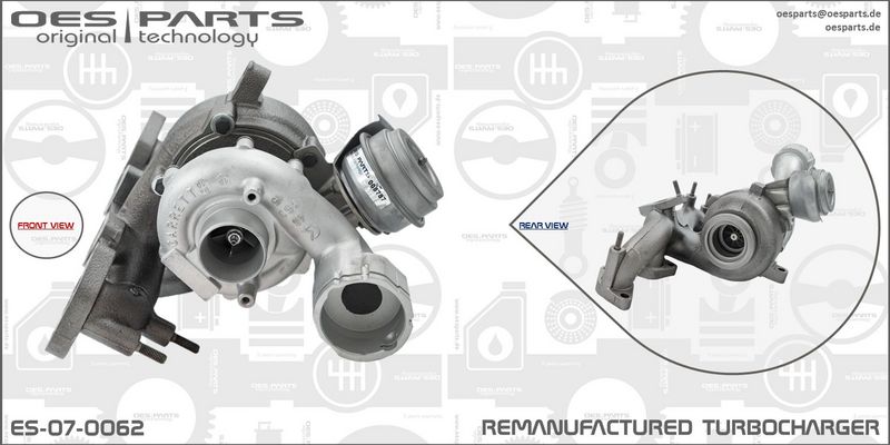 OES PARTS kompresorius, įkrovimo sistema ES-07-0062